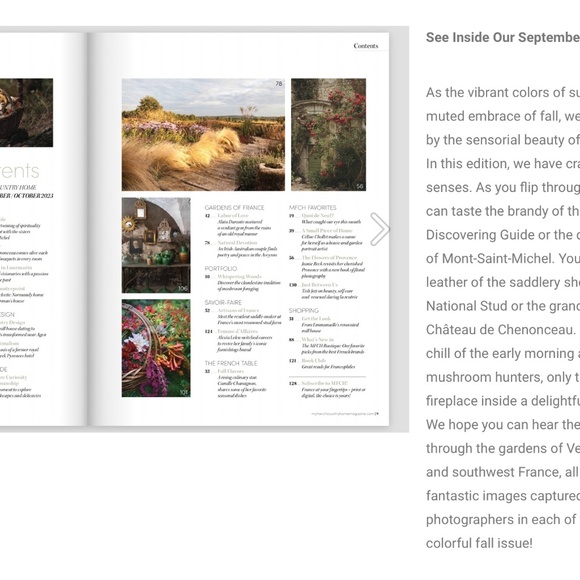 My French Country Home Magazine - Issue Set/Oct 2023 - Picture 4 of 5